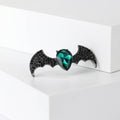Rhinestone Alloy Bat Brooch Lapel Pin For Men's Suits view 2