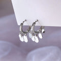 Korean Minimalist Cute Smooth Copper Women's Earrings, Fashion Simple Ear Jewelry view 4