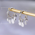 Korean Minimalist Cute Smooth Copper Women's Earrings, Fashion Simple Ear Jewelry view 5