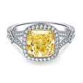European American Shiny Zircon Inlaid Women's Ring, Elegant Fashion Jewelry view 4