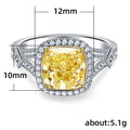 European American Shiny Zircon Inlaid Women's Ring, Elegant Fashion Jewelry view 5