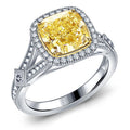 European American Shiny Zircon Inlaid Women's Ring, Elegant Fashion Jewelry view 1
