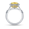 European American Shiny Zircon Inlaid Women's Ring, Elegant Fashion Jewelry view 2