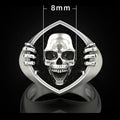 Vintage Punk Skull Head Men's Ring, European American Creative Jewelry Accessory view 5