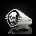 Vintage Punk Skull Head Men's Ring, European American Creative Jewelry Accessory view 3