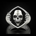Vintage Punk Skull Head Men's Ring, European American Creative Jewelry Accessory view 1