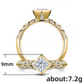 Fashion OL Cubic Zirconia Alloy Ring Set For Women Luxury Stackable Jewelry view 4
