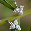 New Hot Selling Micro Pave Zircon Clover Ear Cuff Hook Earrings For Women Jewelry view 3