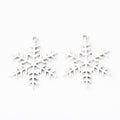 Zinc Alloy Snowflake Charm Pendant No.993795 for DIY Necklace Bracelet Jewelry Making view 3