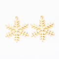 Zinc Alloy Snowflake Charm Pendant No.993795 for DIY Necklace Bracelet Jewelry Making view 4