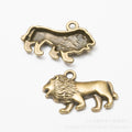 Zinc Alloy Lion Charm Pendant for DIY Necklace Bracelet Jewelry Making view 2