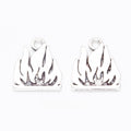 Antique Silver Zinc Alloy Flame Charm Pendant for DIY Necklace Bracelet Jewelry Making view 1