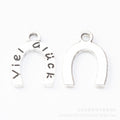 Zinc Alloy Horseshoe Charm Pendant No.494187 for DIY Necklace Bracelet Jewelry Making view 5