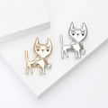 Smooth Alloy Cat Brooch Pin For Simple Animal Apparel Accessories view 2