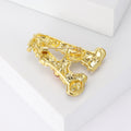 Alloy Pearl Letter A Brooch Pin For Elegant Lapel Wear view 4