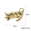 Vintage Alloy Ox Lapel Pin For Men's Suit Accessories Brooch view 5