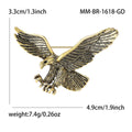 Alloy Enamel Eagle Brooch Pin For Men Suits And Coats view 5