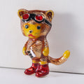 Alloy Enamel Cat Brooch Pin For Coat And Dress Decoration view 6