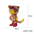 Alloy Enamel Cat Brooch Pin For Coat And Dress Decoration view 5