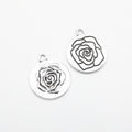 Zinc Alloy Flower Charm Pendant for DIY Necklace Bracelet Jewelry Making view 3