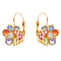 Cute Colorful Resin Flower Ear Cuff Earrings For Women Fashion Versatile Jewelry view 3