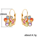 Cute Colorful Resin Flower Ear Cuff Earrings For Women Fashion Versatile Jewelry view 4