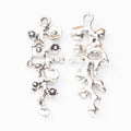 Zinc Alloy Flowering Branch Charm Pendant for DIY Necklace Bracelet Jewelry Making view 3