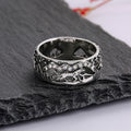 Starry Wolf Couple Ring For Men And Women, Vintage European Totem Finger Jewelry view 2