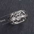 Starry Wolf Couple Ring For Men And Women, Vintage European Totem Finger Jewelry view 5