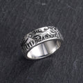 Starry Wolf Couple Ring For Men And Women, Vintage European Totem Finger Jewelry view 4