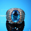 Vintage Exaggerated Braided Rhinestone Ring For Women Creative Luxury Statement Finger Ring view 5