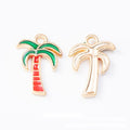 Tropical Palm Tree And Cactus Enamel Metal Charms Jewelry Findings view 5