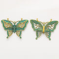 Large Filigree Butterfly Metal Charms in Three Finishes view 8