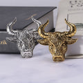 Alloy Bull Head Brooch Pin Pendant For Clothing Accessories view 4