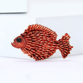 Alloy Enamel Cartoon Fish Brooch For Casual Apparel Decoration view 2