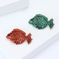 Alloy Enamel Cartoon Fish Brooch For Casual Apparel Decoration view 3