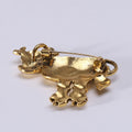 Alloy Rhinestone Zodiac Ox Brooch For Vintage Clothing Accessories view 3