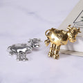 Alloy Rhinestone Zodiac Ox Brooch For Vintage Clothing Accessories view 4