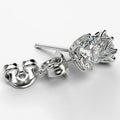 Round Zircon Stud Earrings For Women, Light Luxury Fashion Commuter OL Jewelry view 3