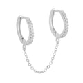 Long Chain Drop Earrings For Women, Fashion Copper Earrings Inlaid With Zircon view 2