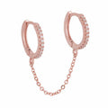 Long Chain Drop Earrings For Women, Fashion Copper Earrings Inlaid With Zircon view 4