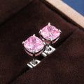 Korean Fresh Style Square Zircon Stud Earrings For Women, Versatile European American Fashion Jewelry view 10