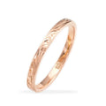 Fashion Creative Embossed Texture Copper Ring For Women European Party Travel Pinky Ring view 4