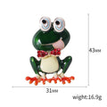 Alloy Enamel Green Frog Lapel Pin For Creative Animal Decoration Brooch view 5