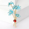 Alloy Enamel Daisy Brooch For Simple Floral Collar Decoration view 4