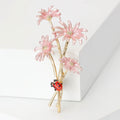 Alloy Enamel Daisy Brooch For Simple Floral Collar Decoration view 5