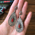 Vintage Style Teardrop Shape Alloy Women's Earrings European American Hoop Ear Jewelry view 5