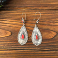 Vintage Style Teardrop Shape Alloy Women's Earrings European American Hoop Ear Jewelry view 4