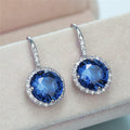 Korean Style Zircon Drop Earrings For Women, Delicate Versatile Fashion Jewelry view 2