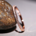 Minimalist Women's Micro Pave Zircon Ring, Versatile Index Finger Gift Jewelry view 2
